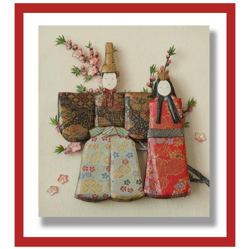 3Dピクチャーになった立ち雛 3Dピクチャーになった立ち雛