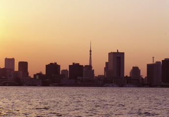 東京湾からの夕景