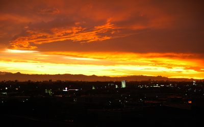 ７月２７日の夕焼け