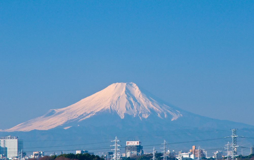 2011.1.5 ベランダから見た富士山