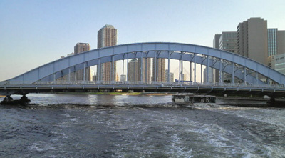 隅田川に掛かる永代橋