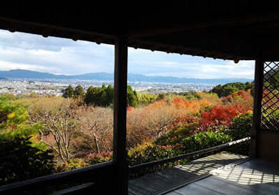 大河内山荘から眺める京都市街