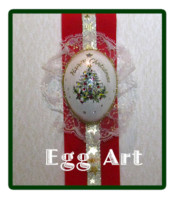 クリスマス用のEgg Art