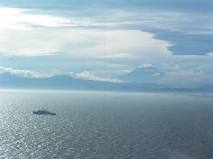 ９月の海は静かです