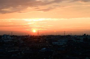 2013.10.3　AM5:47  朝焼けの空