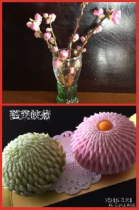 蓬莱鋏菊（上生菓子）